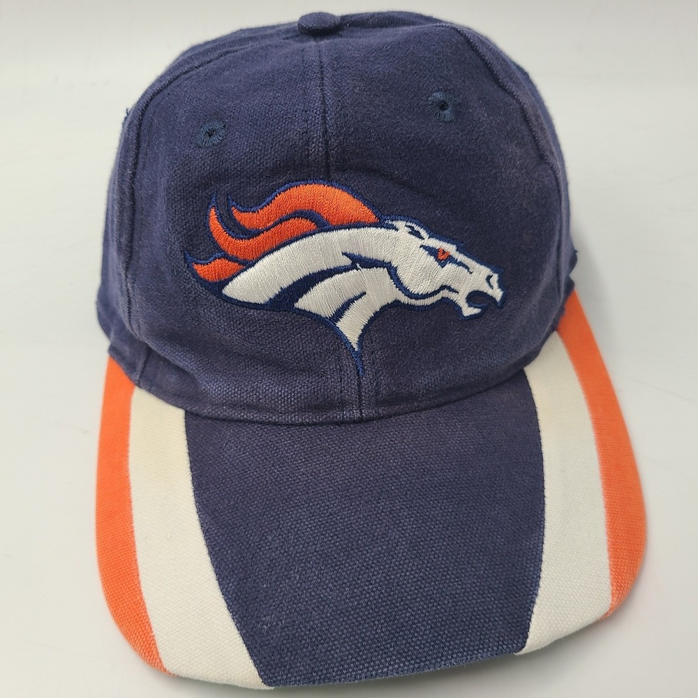 Vintage Youth Denver Broncos Hat Snapback Twins Enterprise Blue Orange White NFL